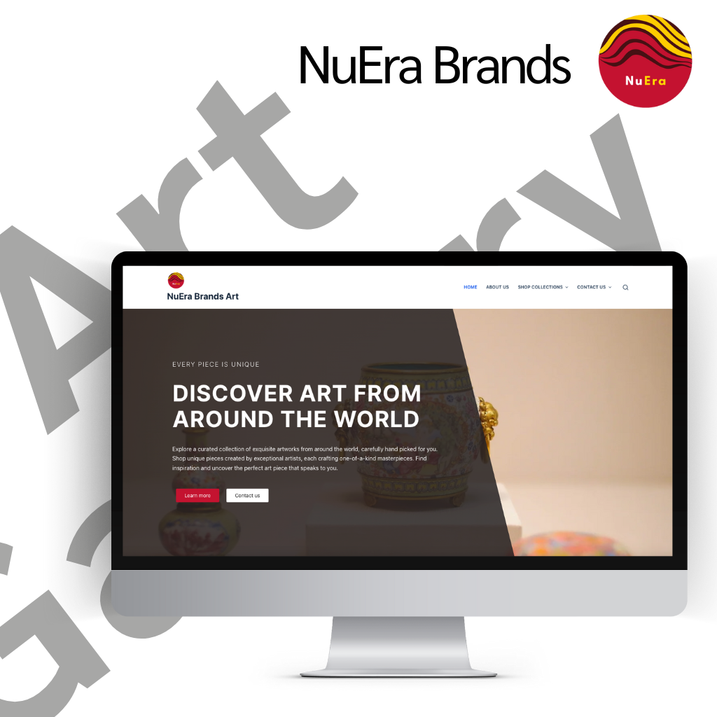 NuEra Brands Art Gallery - Website | Marketing Collaterals